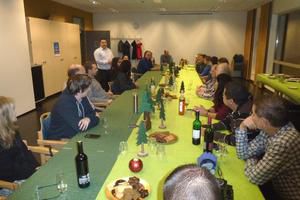 Weihnachtsfeier 2018 - Christian Latz begrüßt die TSGAler