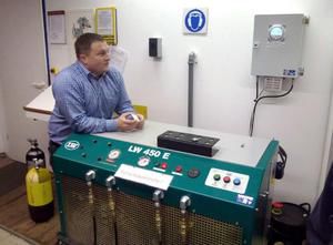 Kompressor - Einweisung durch den Gerätewart